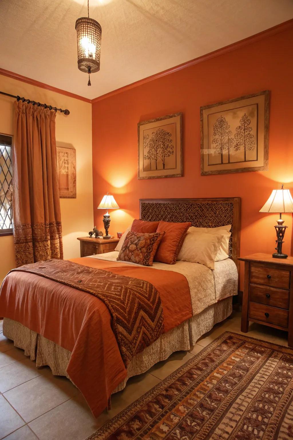 Warm lighting creating a cozy atmosphere.