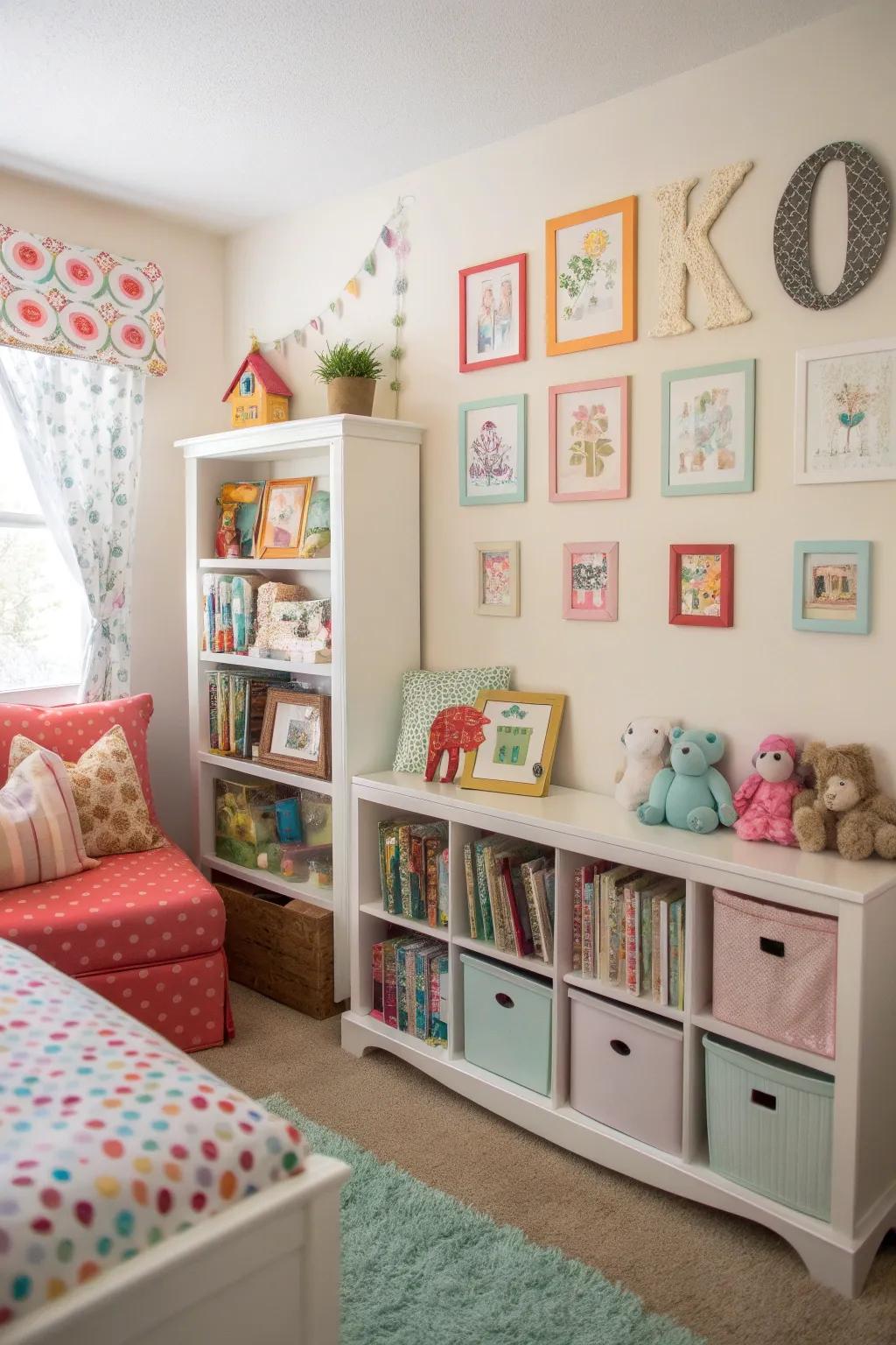 Personal touches like monograms and nameplates make the space uniquely theirs.