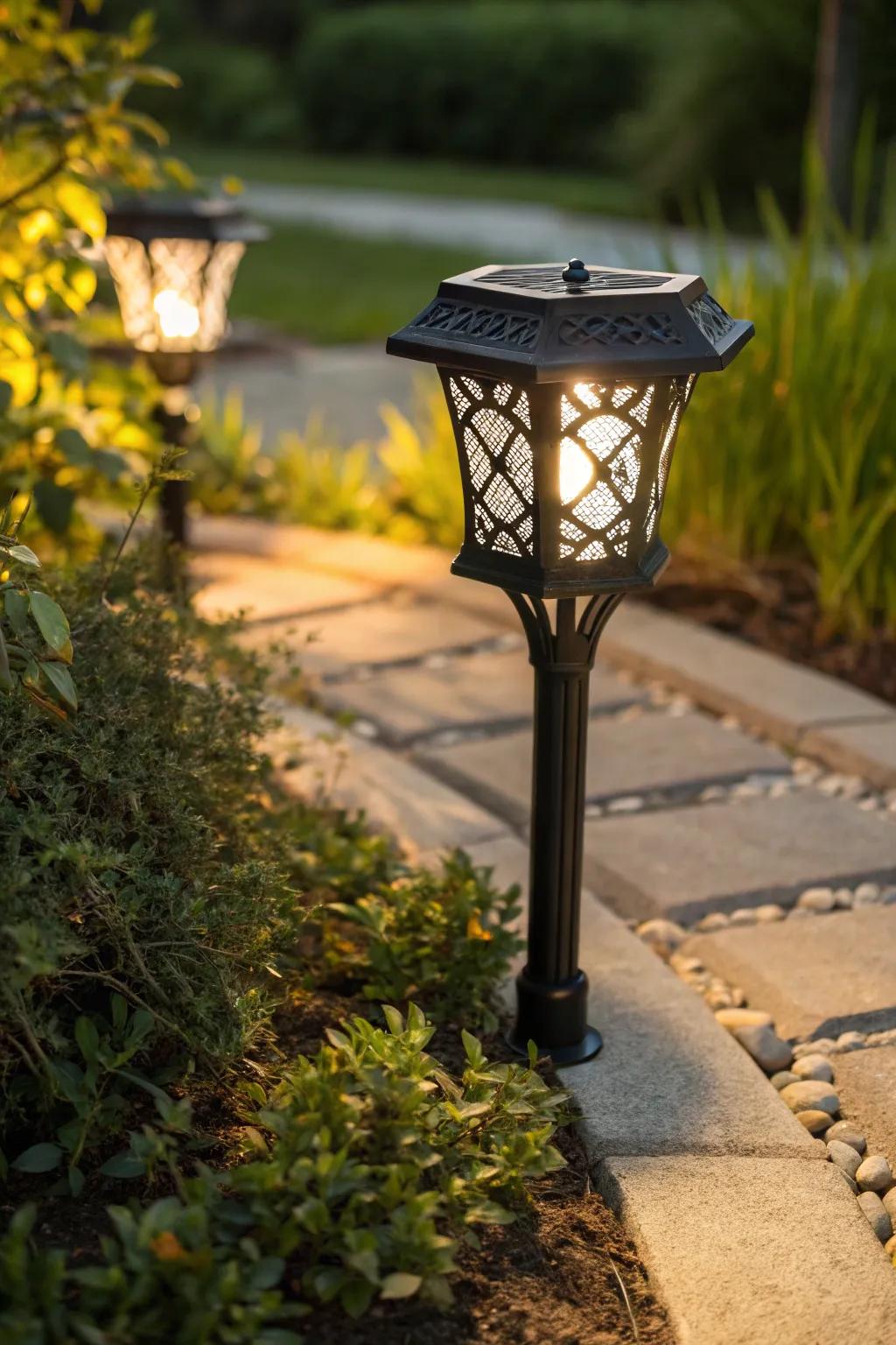 Brighten your garden paths with style and sustainability&mdash;embrace the eco-friendly appeal of solar path lights.