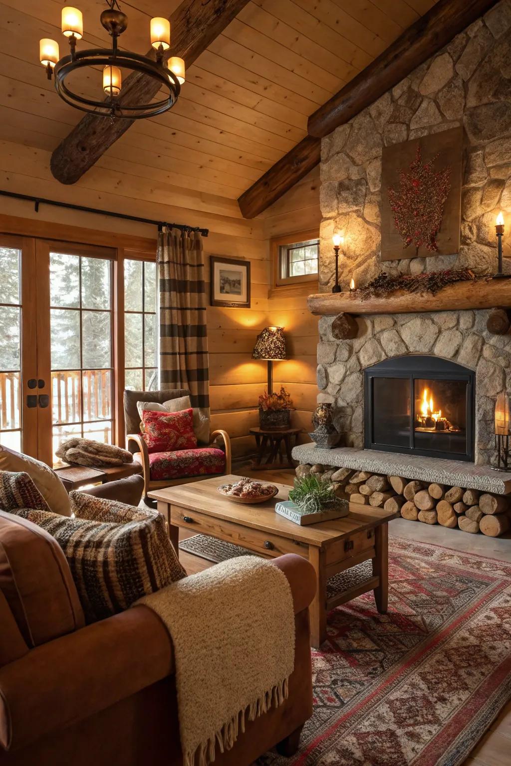 A warm colour story in natural tones makes for a welcoming ambiance.