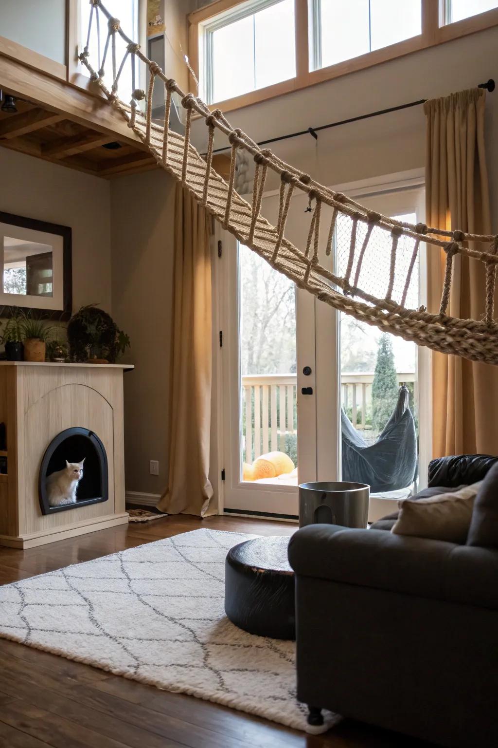 Creative integration of playful features into d&eacute;cor.