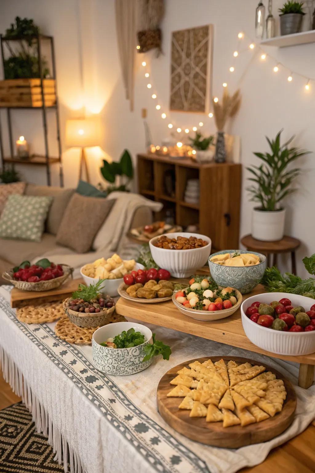Varied service pieces contribute appeal and individuality to your presentation.