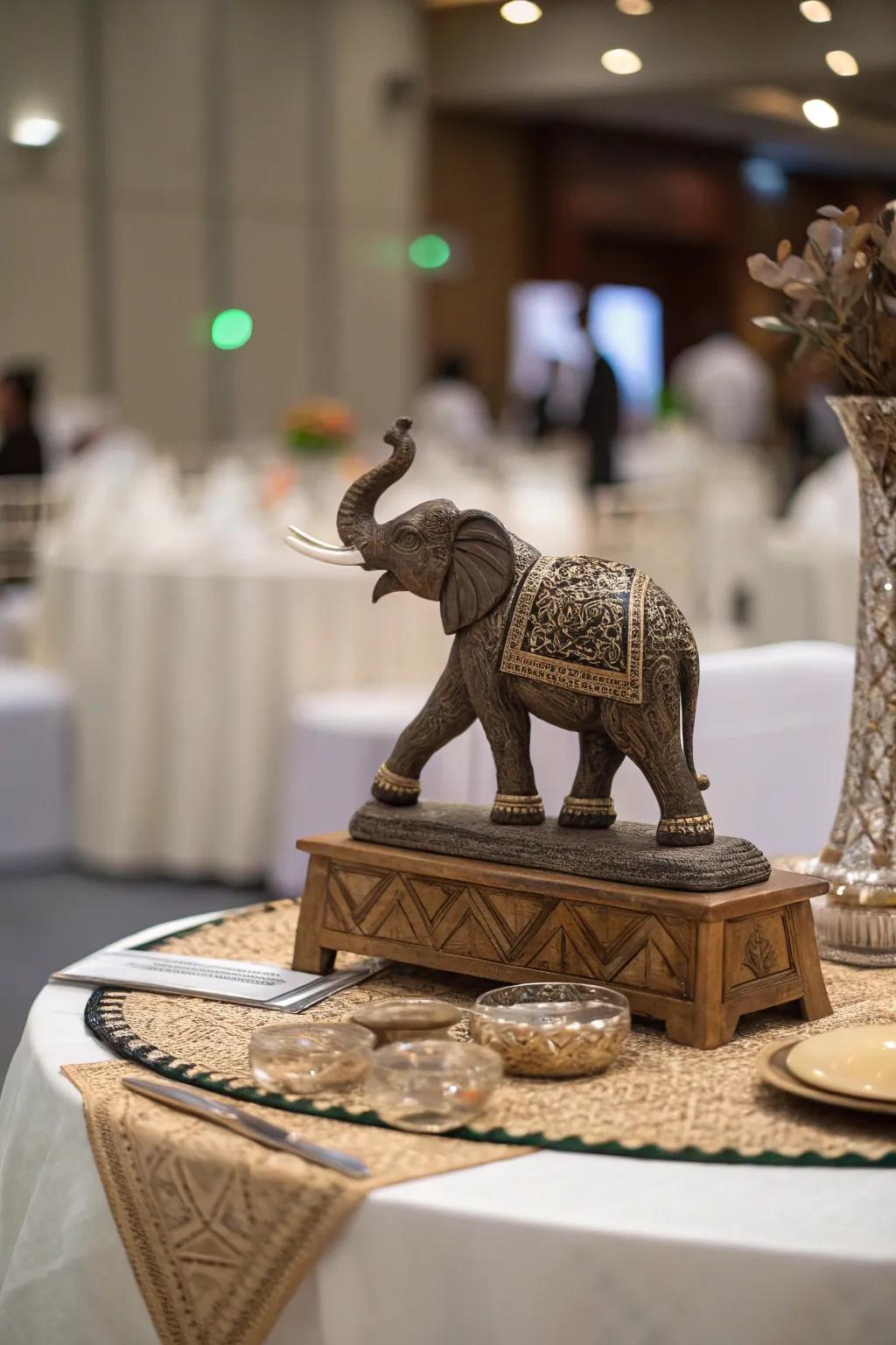 Tailor your table using unique decorative objects.
