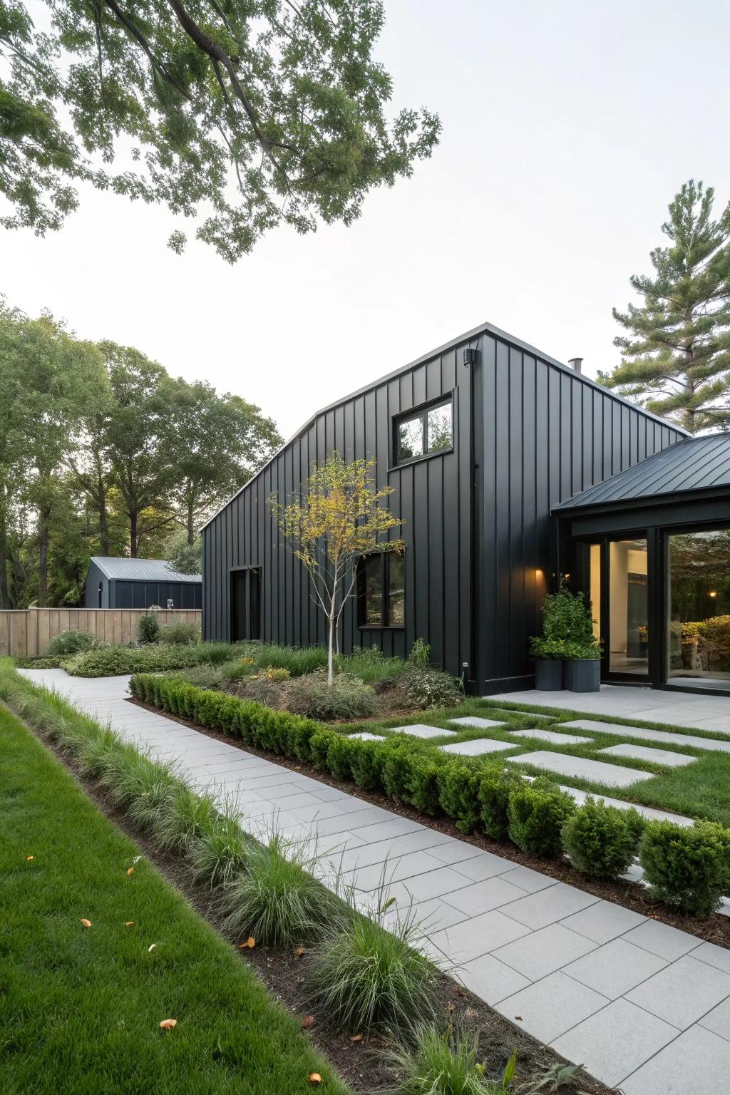 Ironclad siding infuses an industrial character into your dwelling.