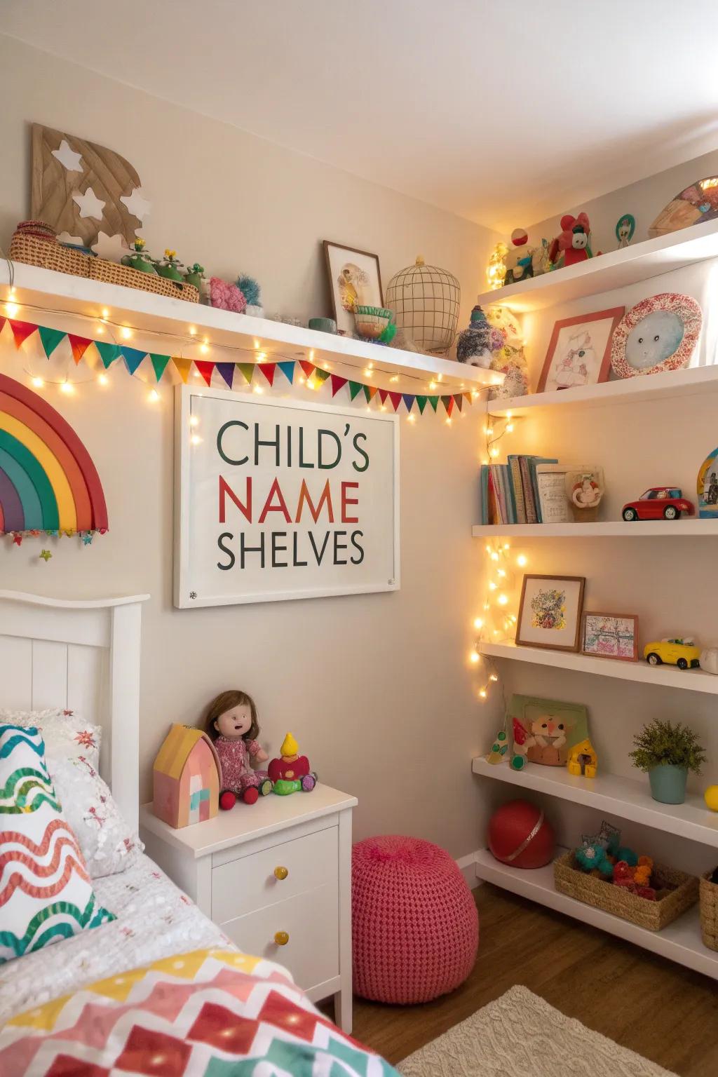 Moniker fixtures infuse a personal imprint into children's spaces.