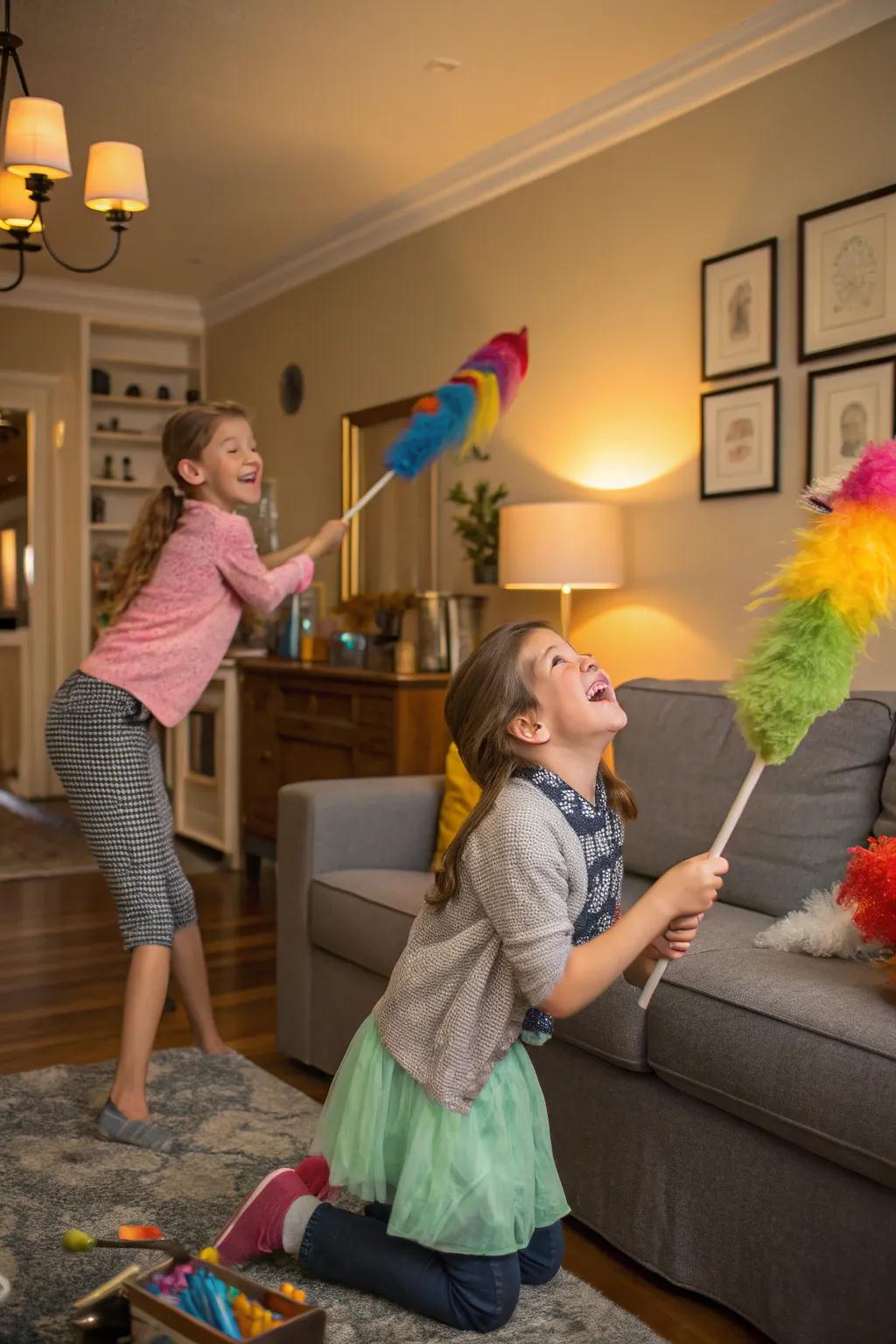 Transform dusting into an engaging detective game.