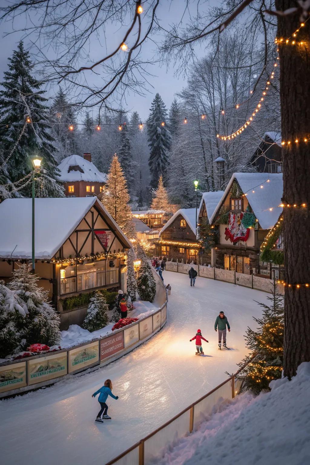 Winter pastimes inject a playful component into the village.