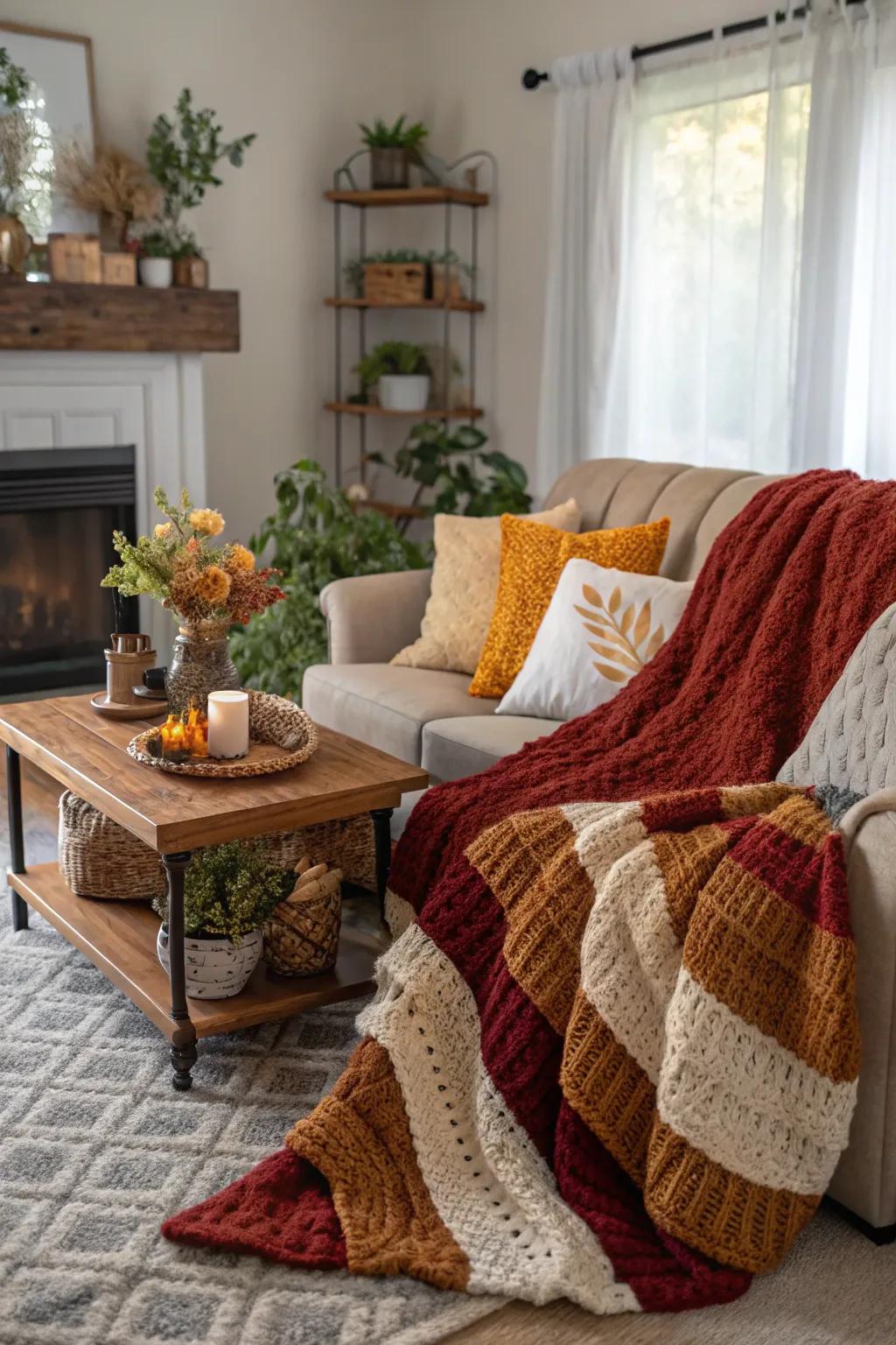 Seasonal colors maintain your decor fresh and exciting.