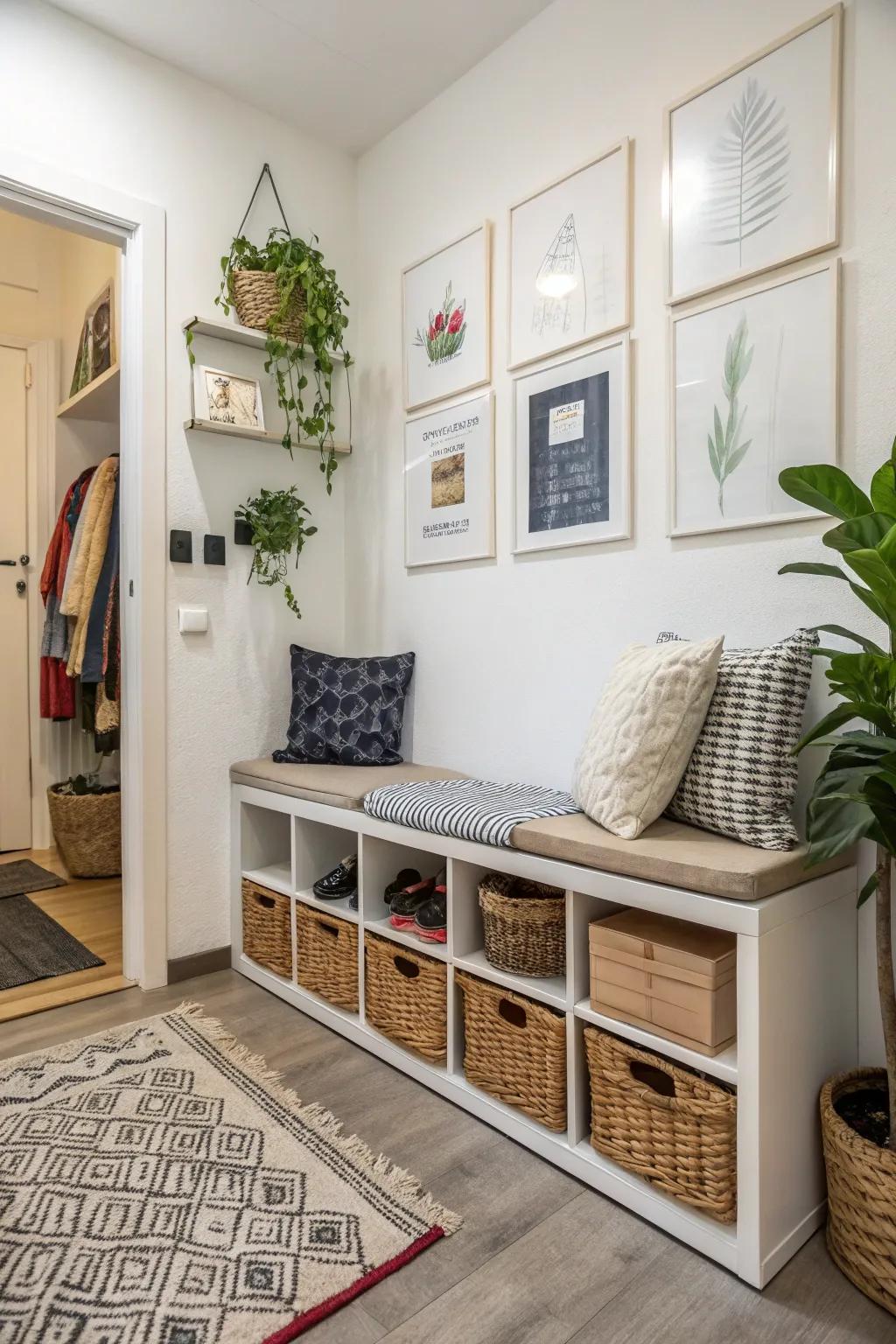 A smart solution for storage and seating.