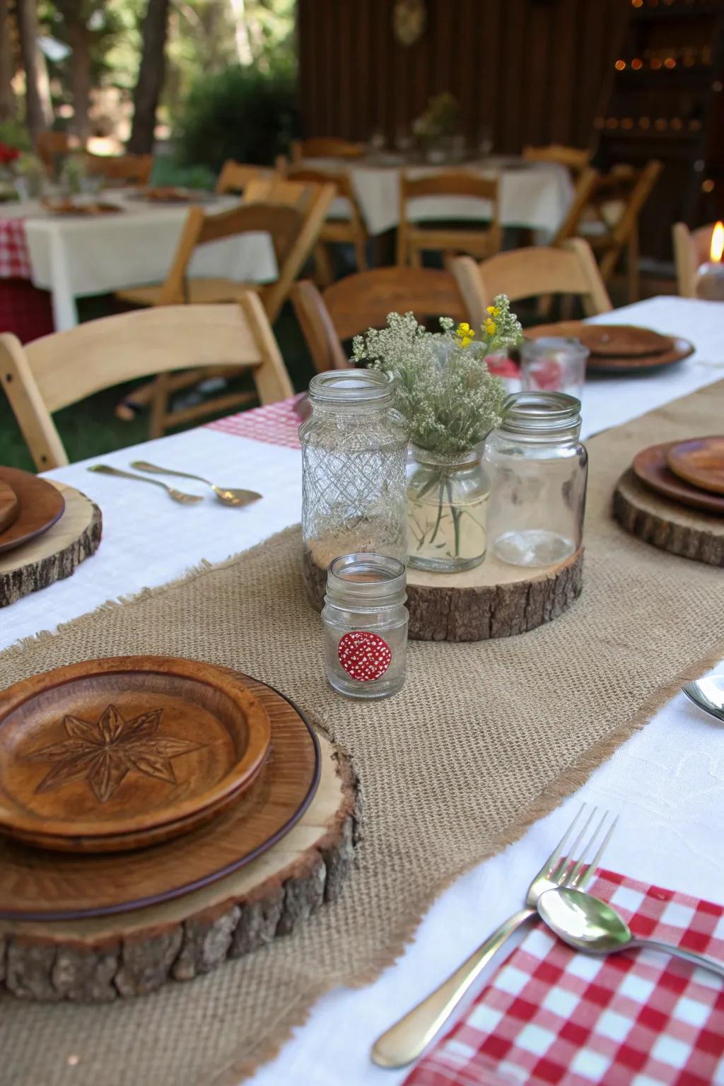 A well-themed tablescape jazzes up the cowgirl air.