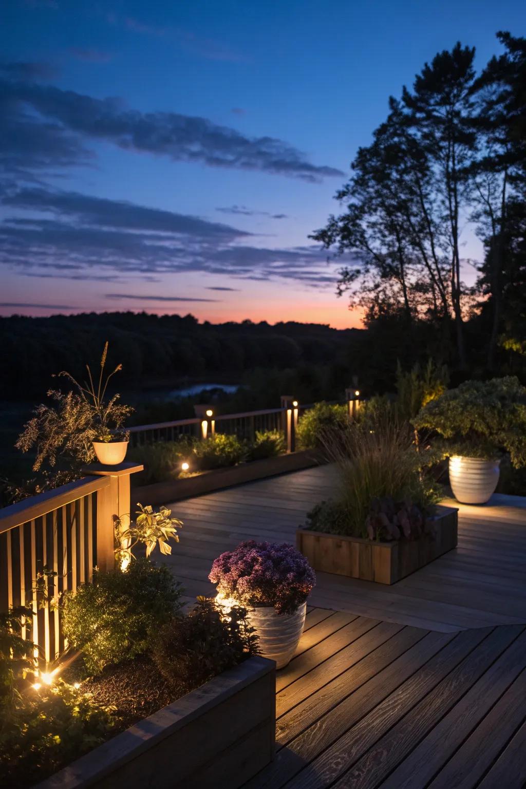 Lighting elevates ambiance, spotlighting the exquisite beauty of your plants.