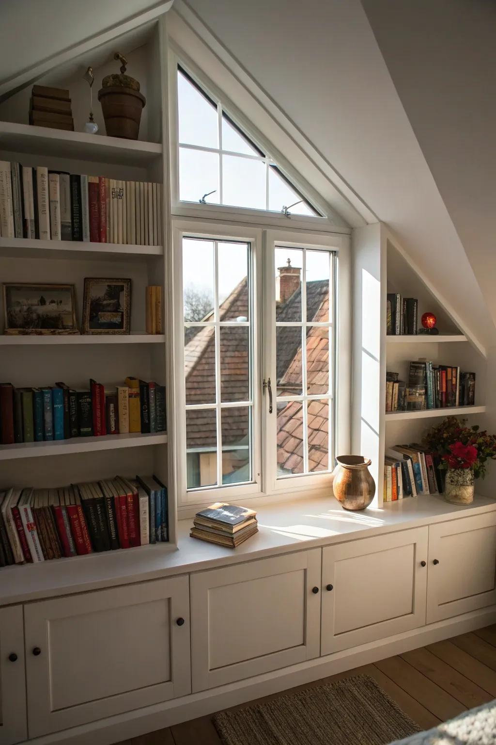 Integrated storage maintains your dormer's organization and sophistication.