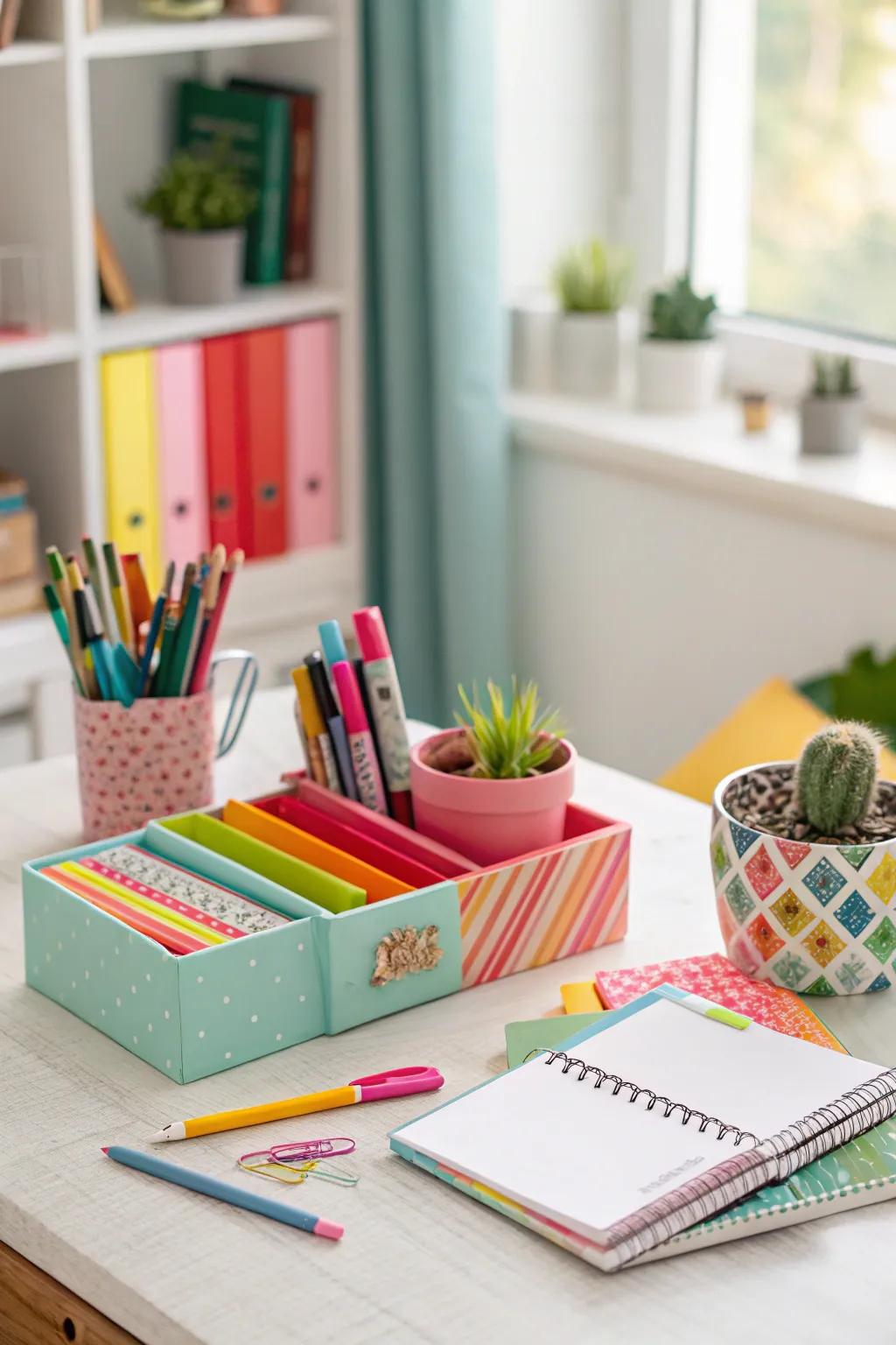 Brighten your desk with colorful highlights.