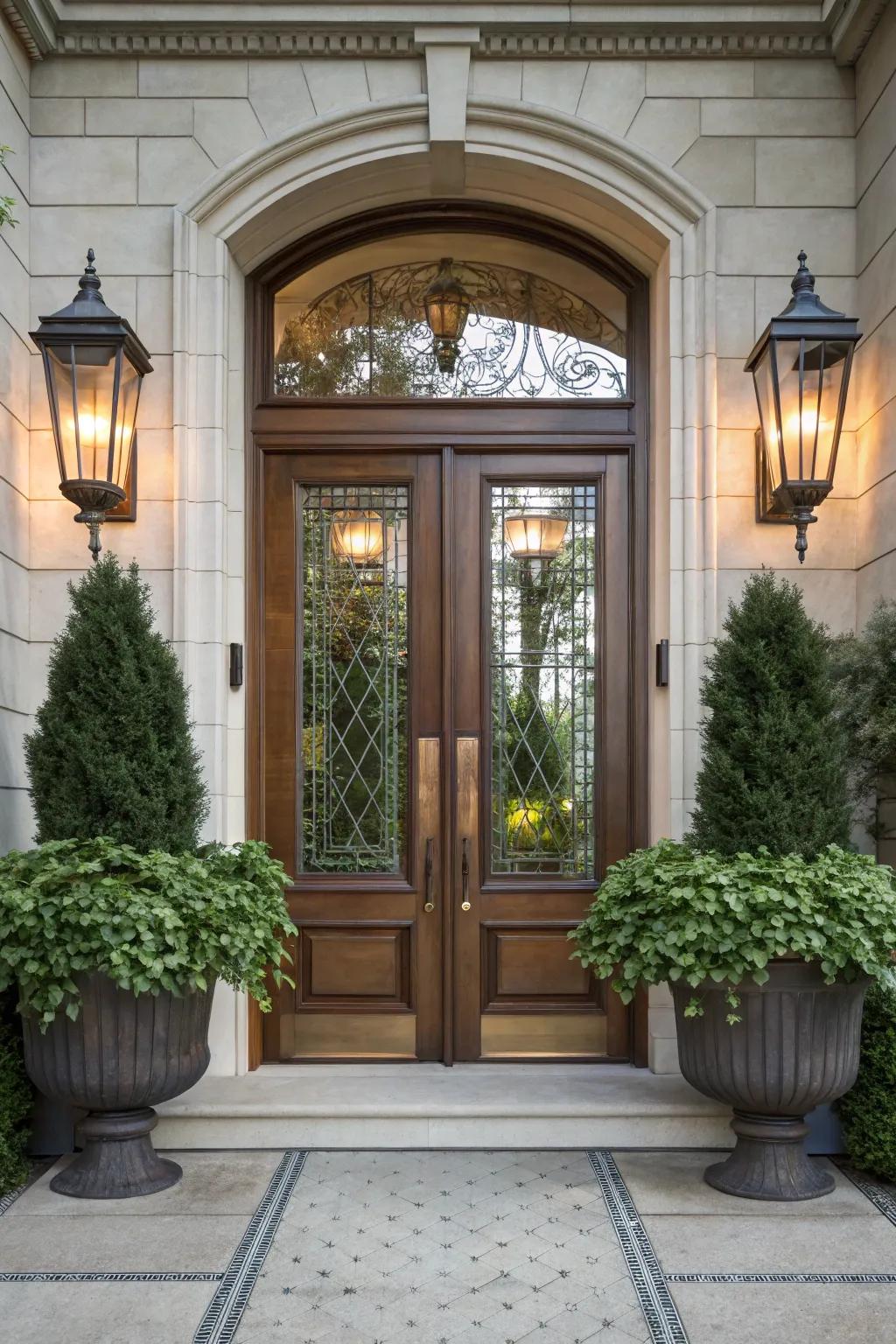 Harmonious balance that invites visitors with poised elegance.