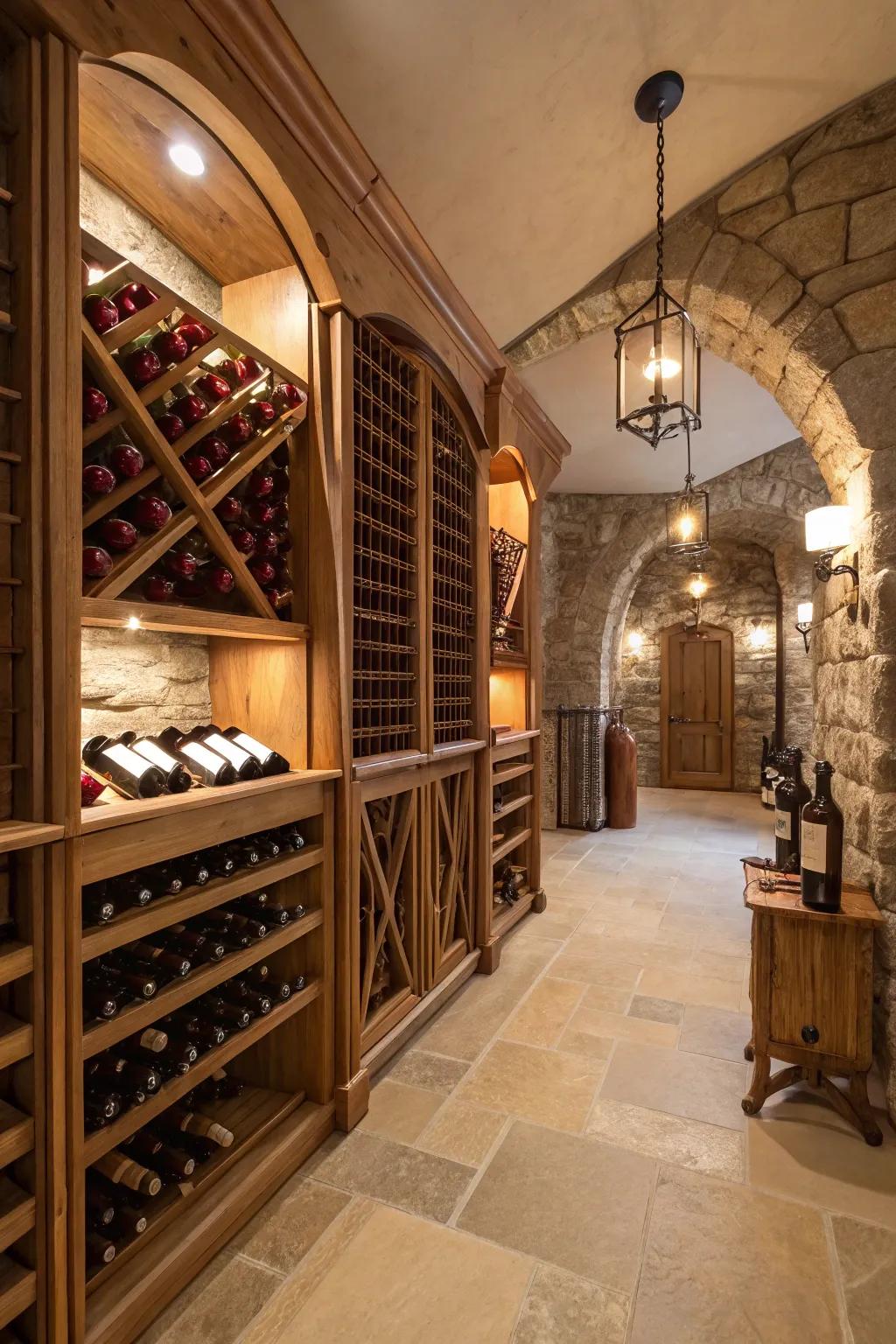 An elegant wine cellar for the refined palate.