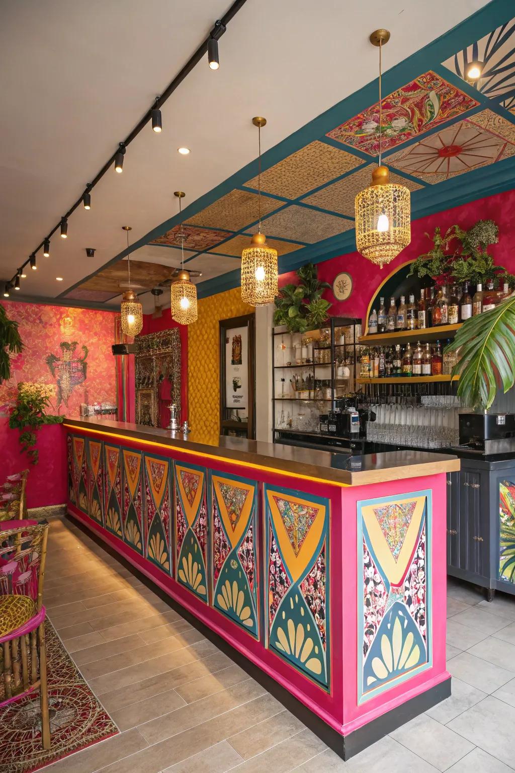 Command attention using a vibrant and bold personal bar.