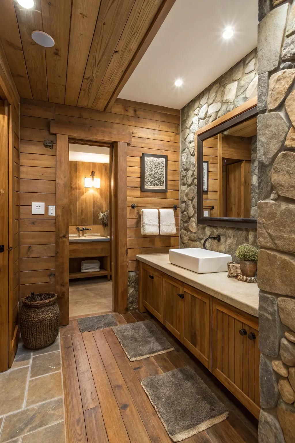 Natural materials evoke warmth and a connection to nature.