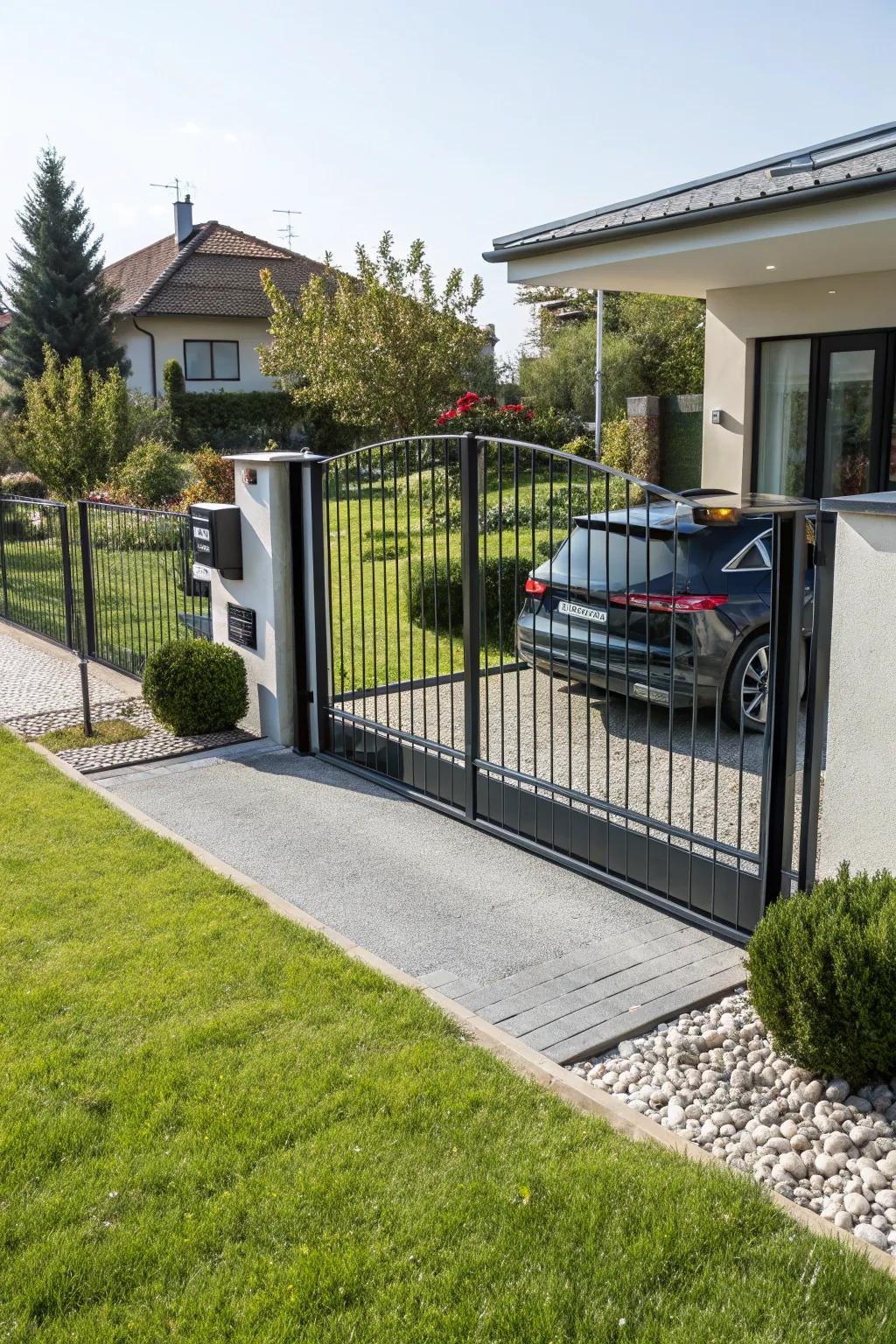Mechanized barriers merge protection with ease.