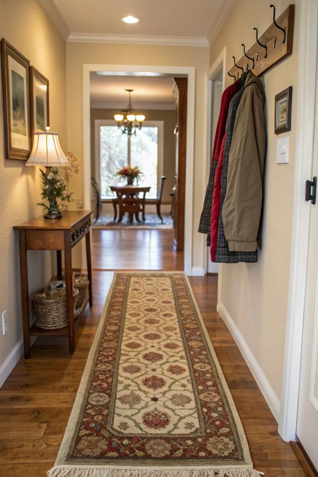 A well-chosen rug enhances the comfort and defines the purpose of the space.