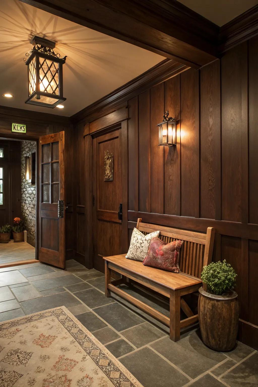 Cultivate intimacy with brooding umber shades.