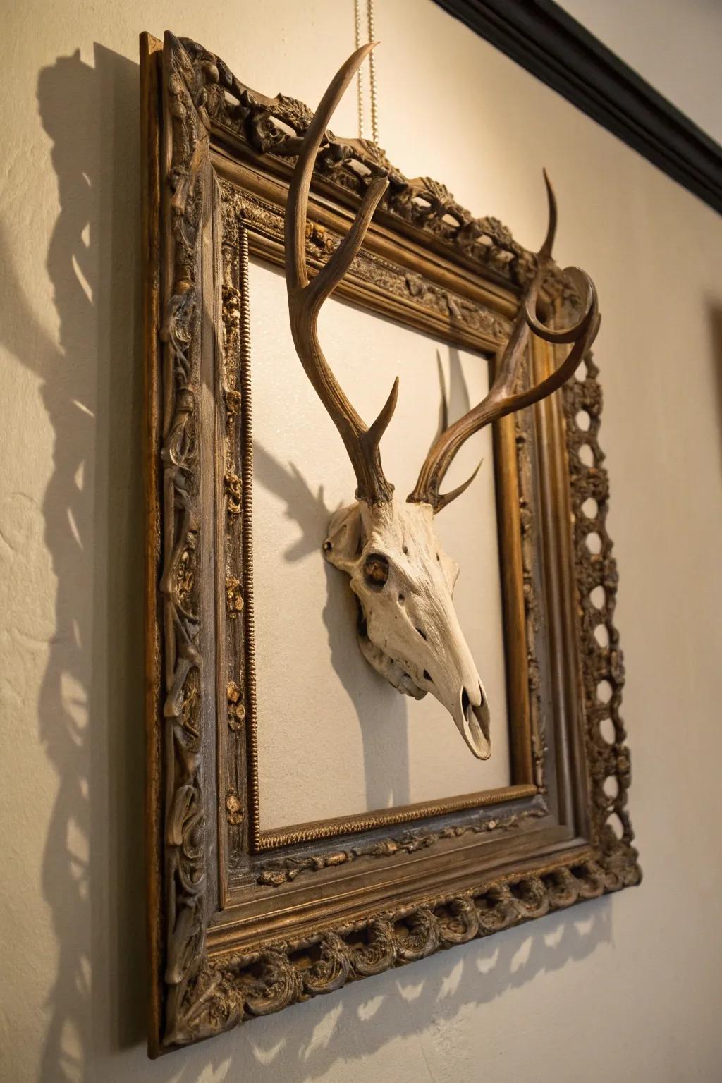 Elevate your mount via ornamental framing.