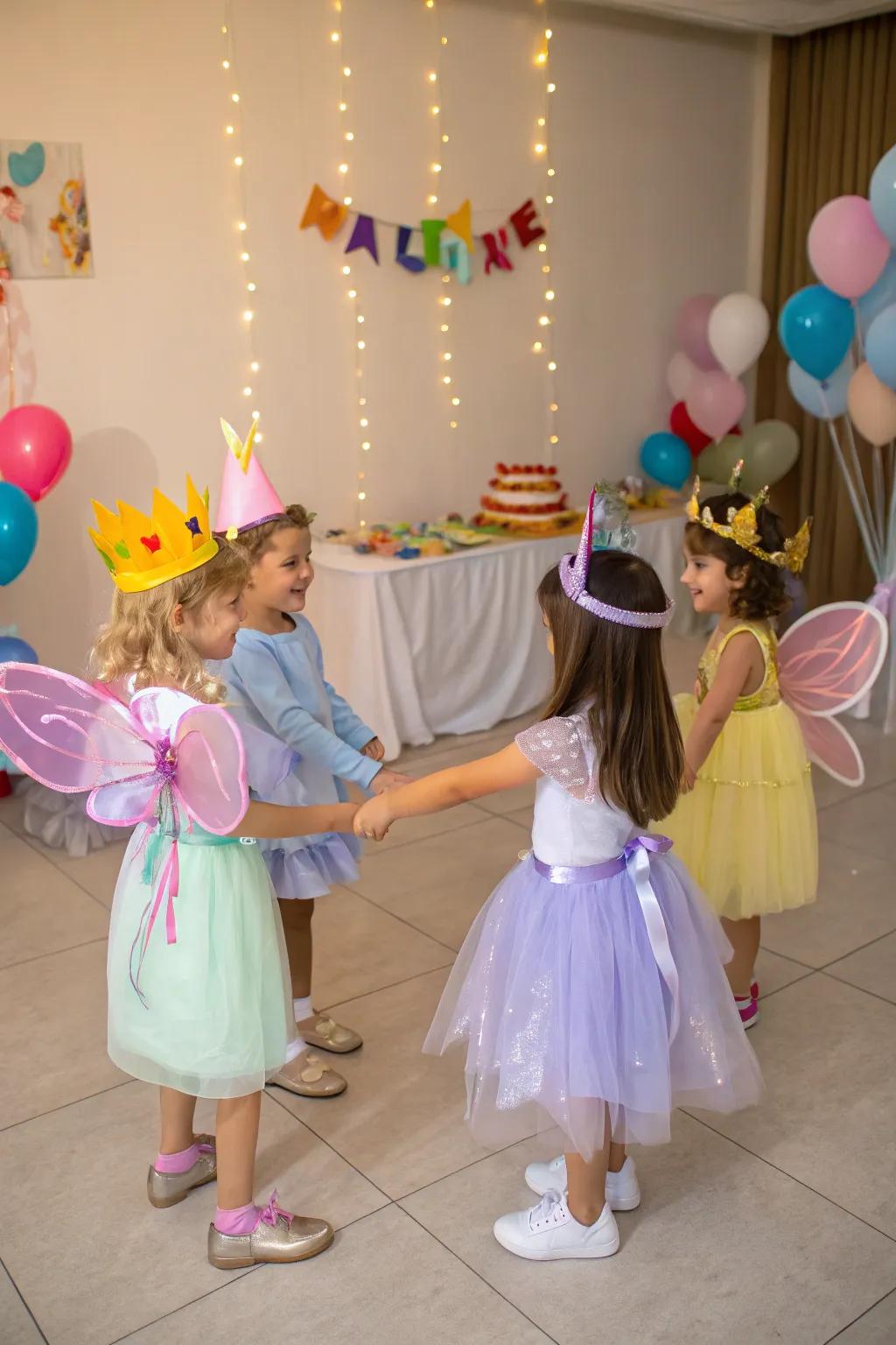 Transform little guests into fairies with magical costumes.