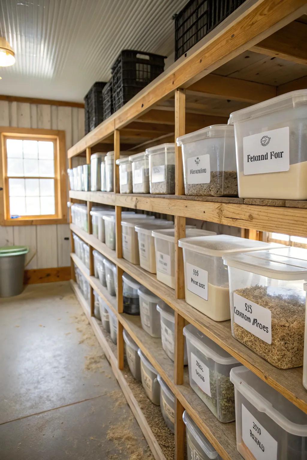 Transparency in storage helps keep things clear and efficient.