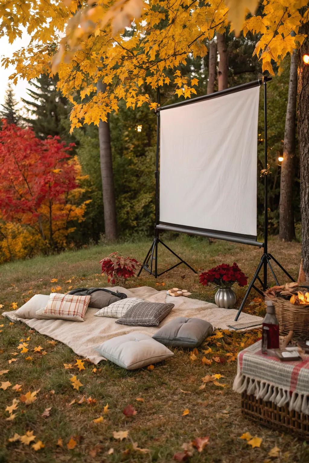 An open-air film evening beneath the celestial bodies is an autumn favorite.