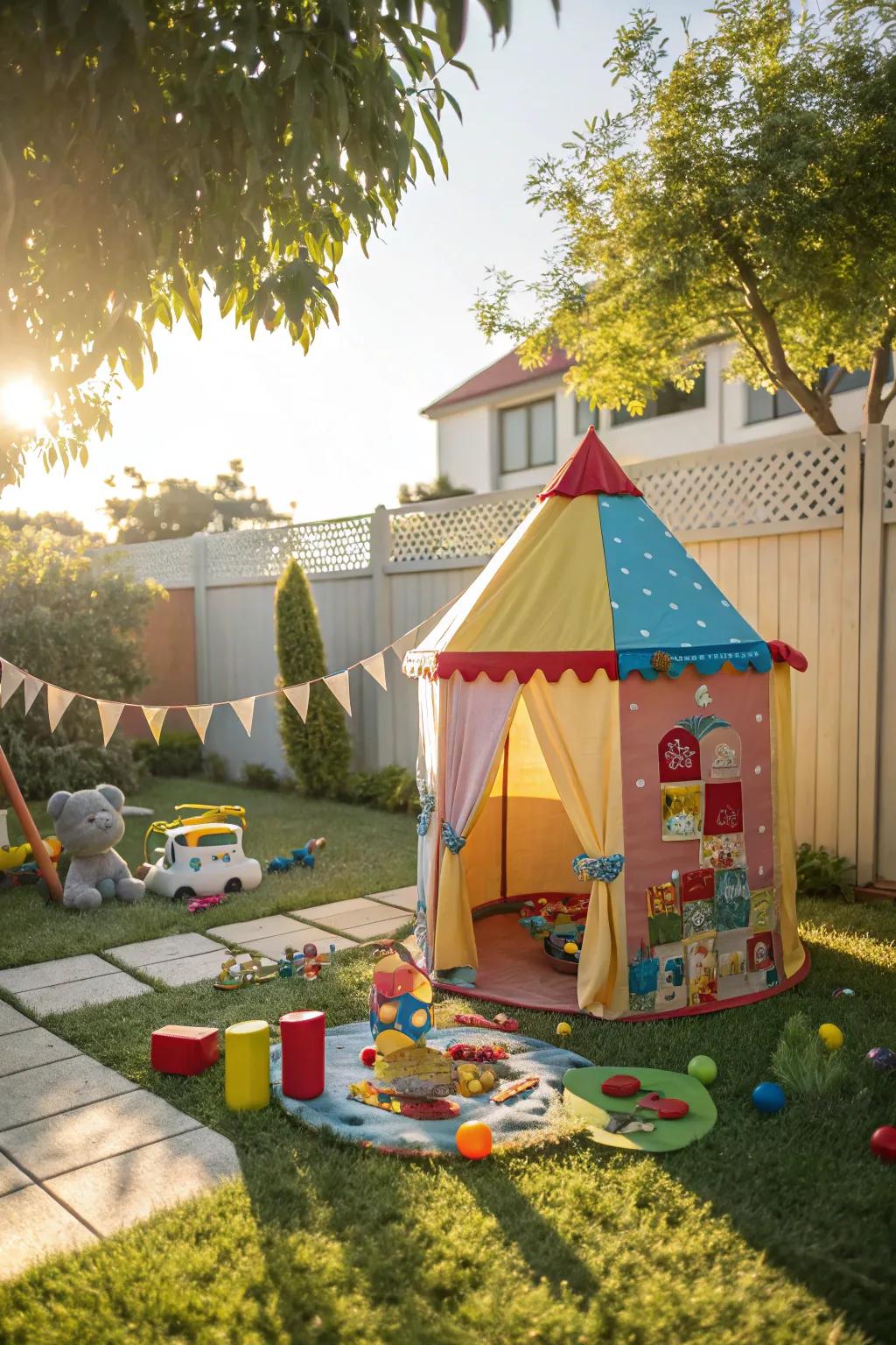 A magical sanctuary is ready with this play tent.