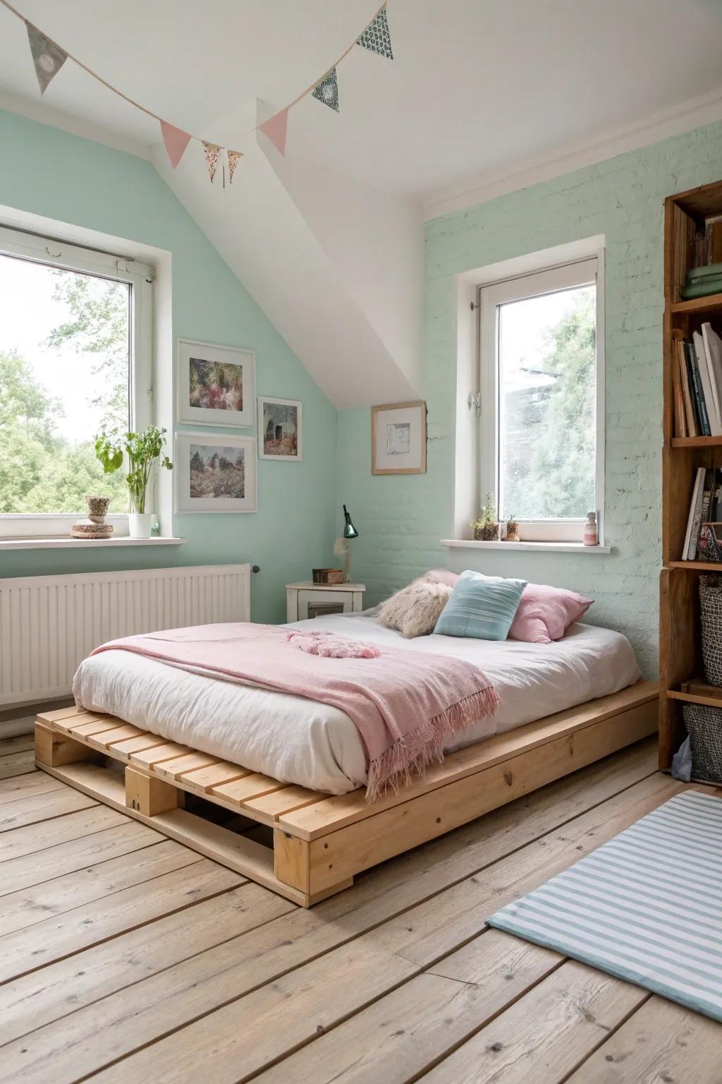 Scandinavian design brings a sense of tranquility to small rooms.