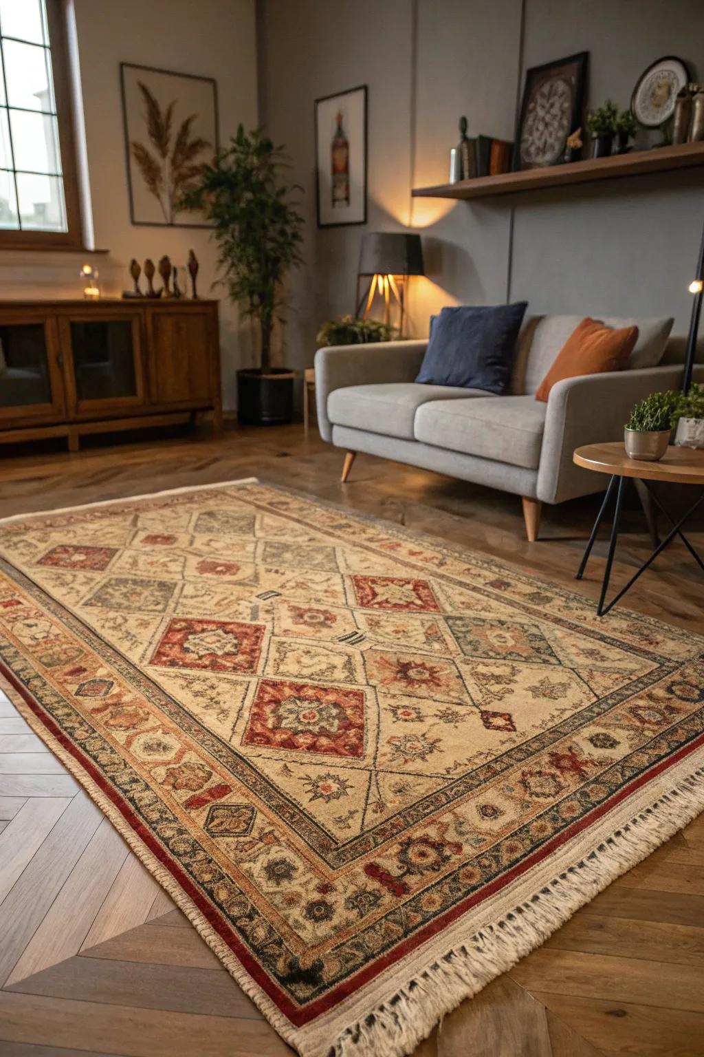 Vintage rugs give your décor a sense of classic beauty and a distinctive story.