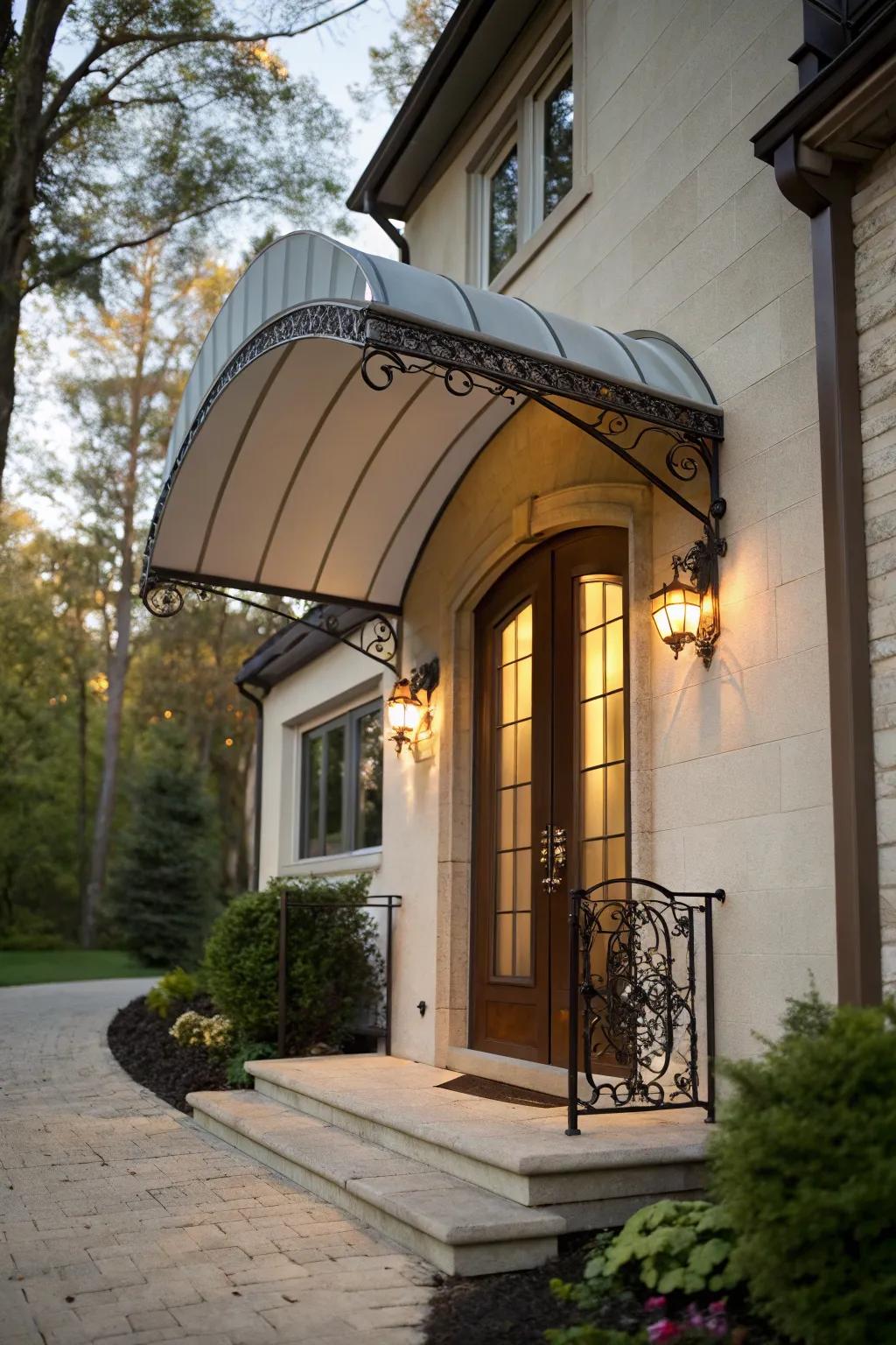 Curved covers add aesthetic appeal.