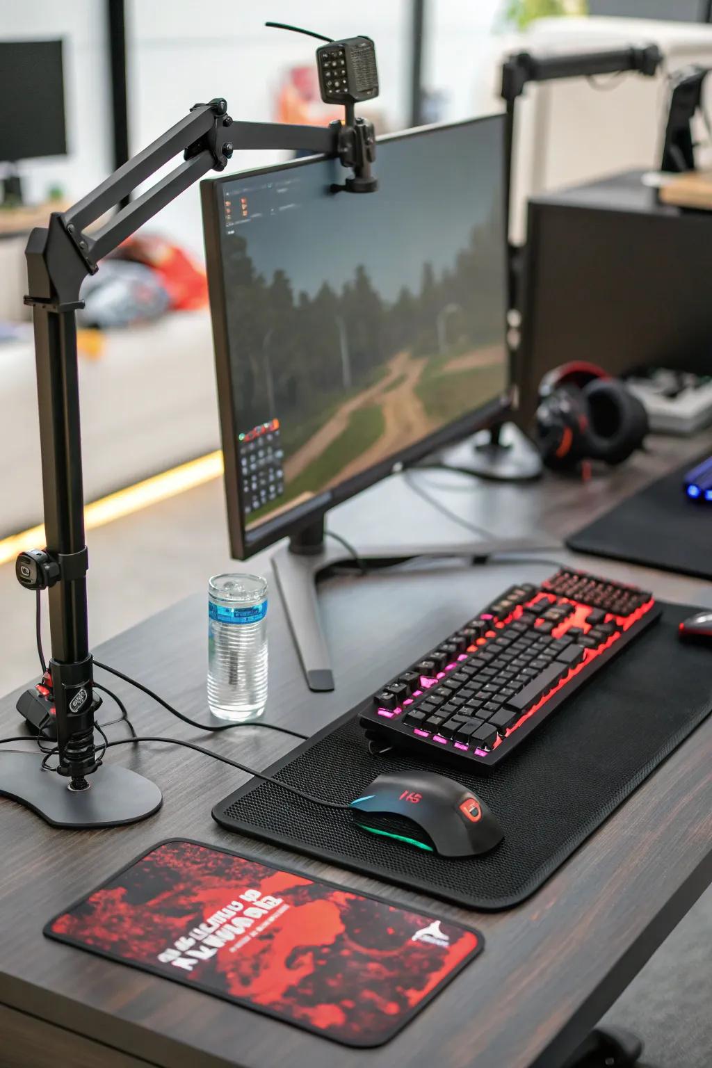 Desk enhancements augment both style and utility.