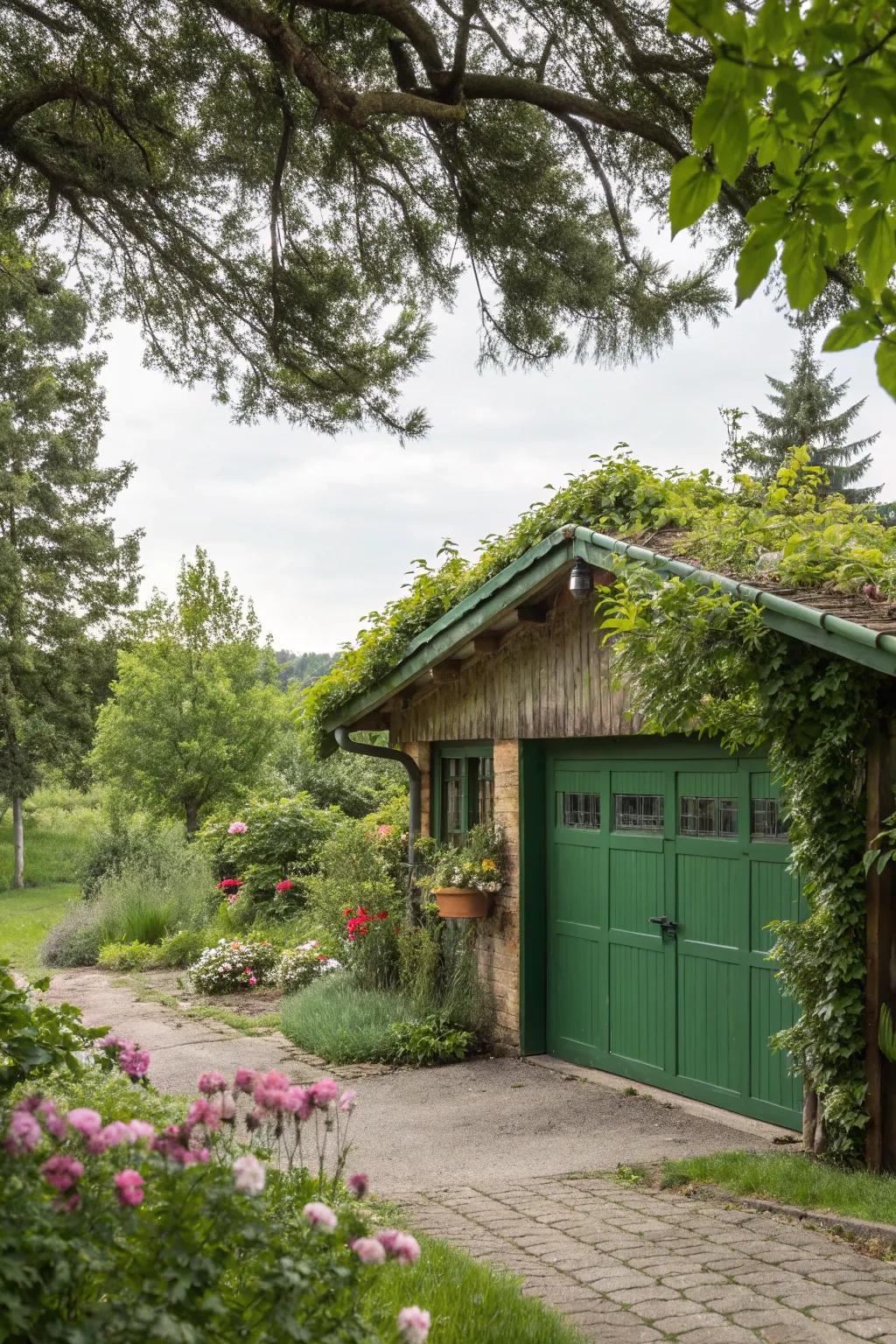 Green brings a touch of nature and serenity to your home's exterior.
