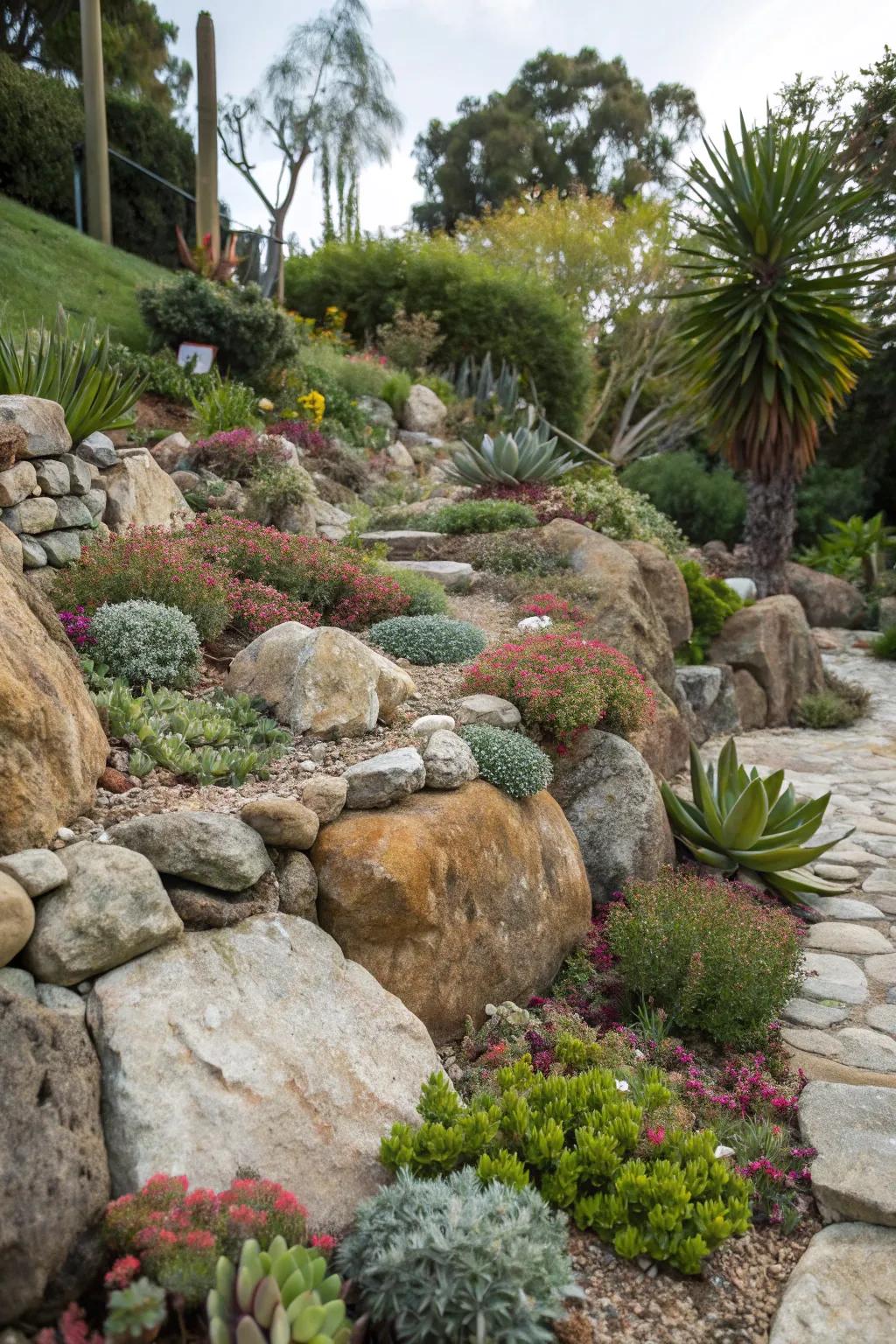 A magnificent rock sanctuary that adds native splendor to the landscape.
