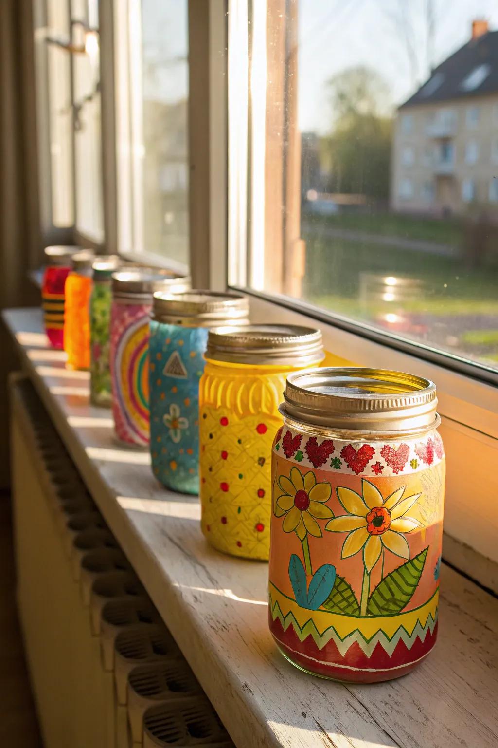Tinted vessels permeate expanses with pigmentation and ingenuity.