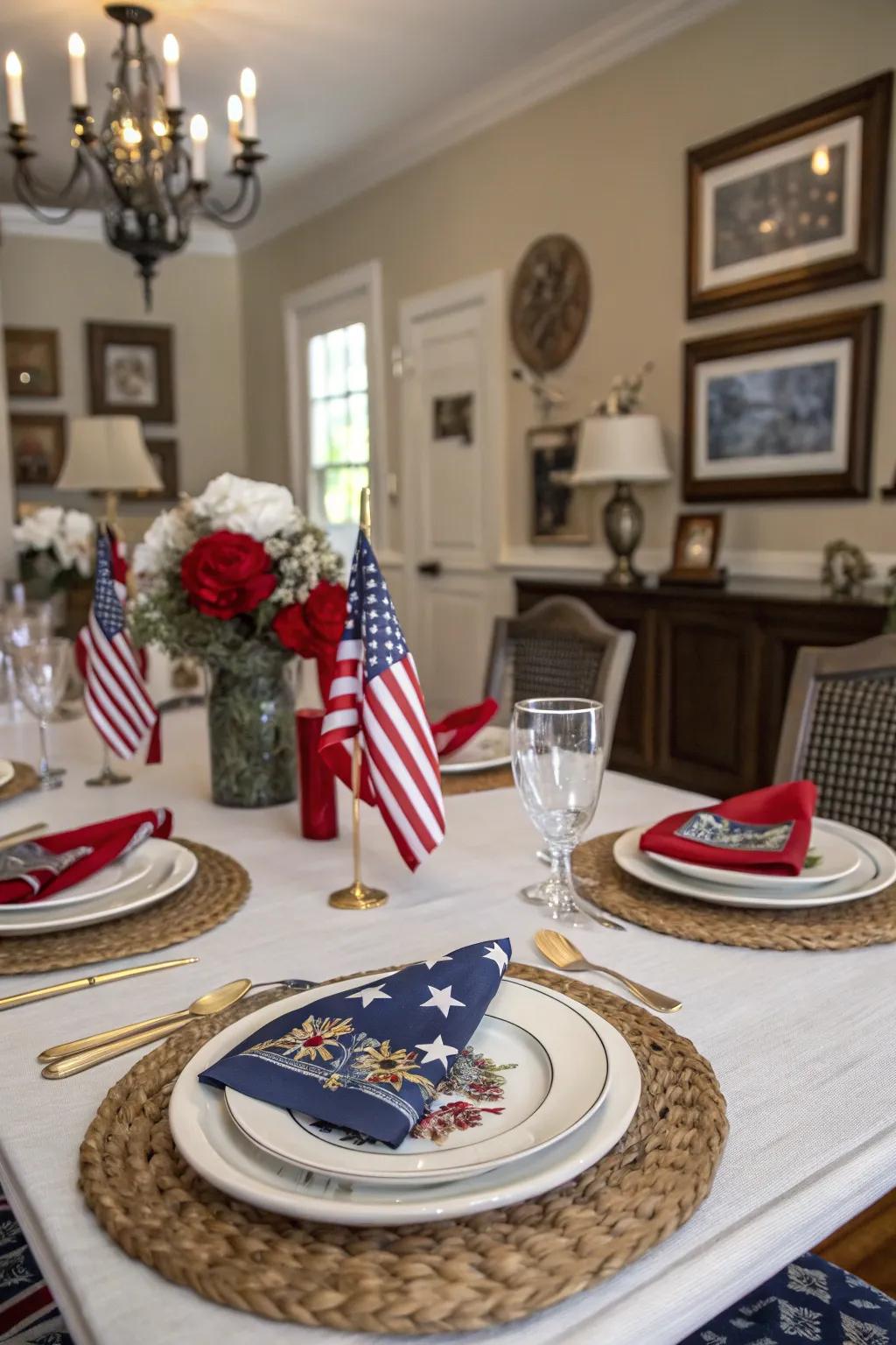 Coordinated table settings for a harmonious aesthetic.
