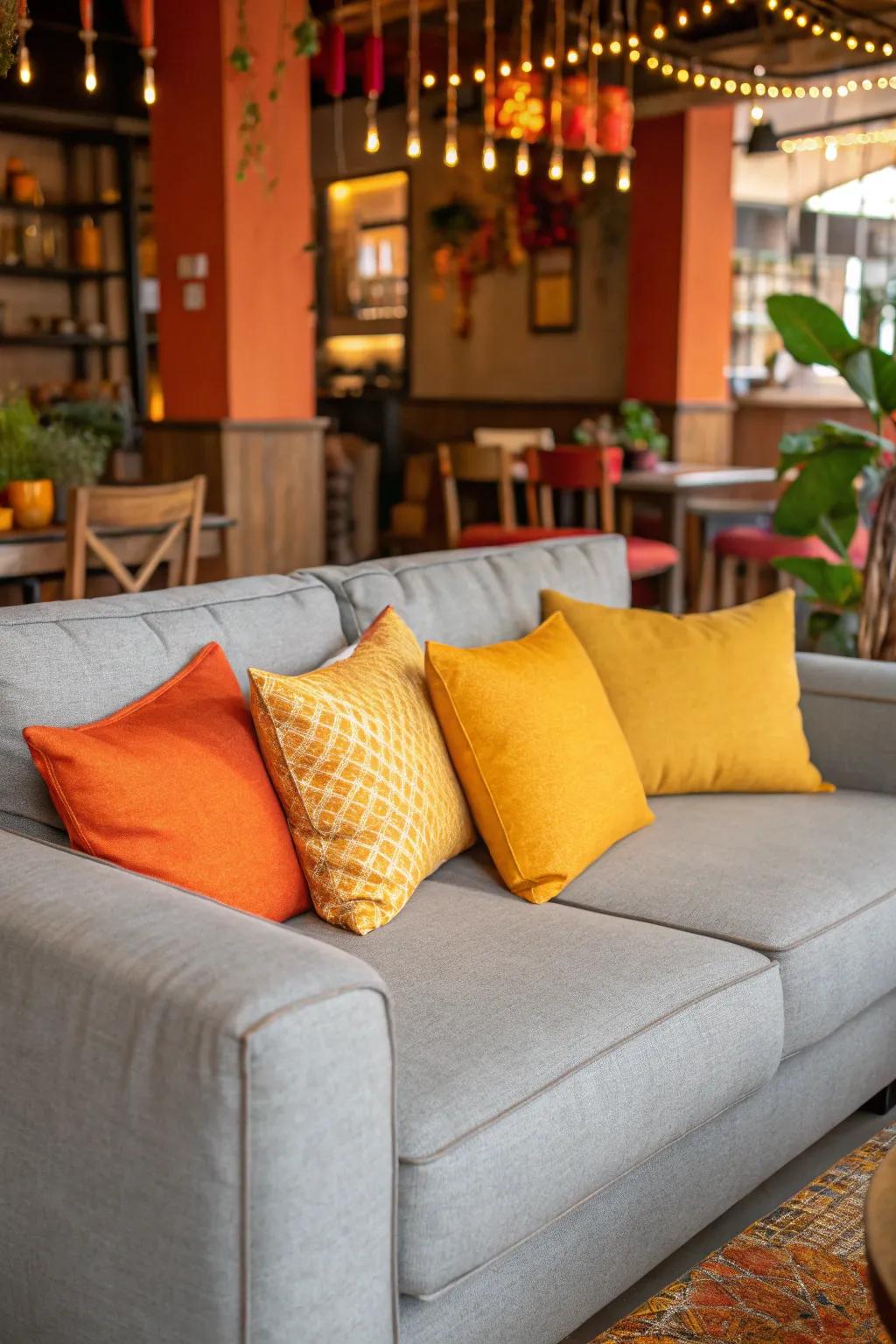 Vibrant colors foster a bold and welcoming vibe.