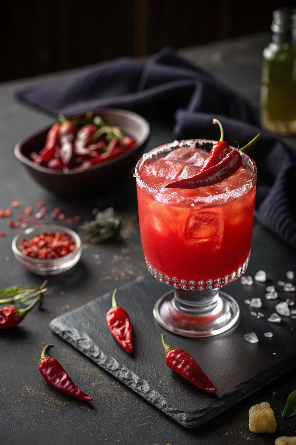 A Scarlet Spice Zinger to energize your Halloween festivities.