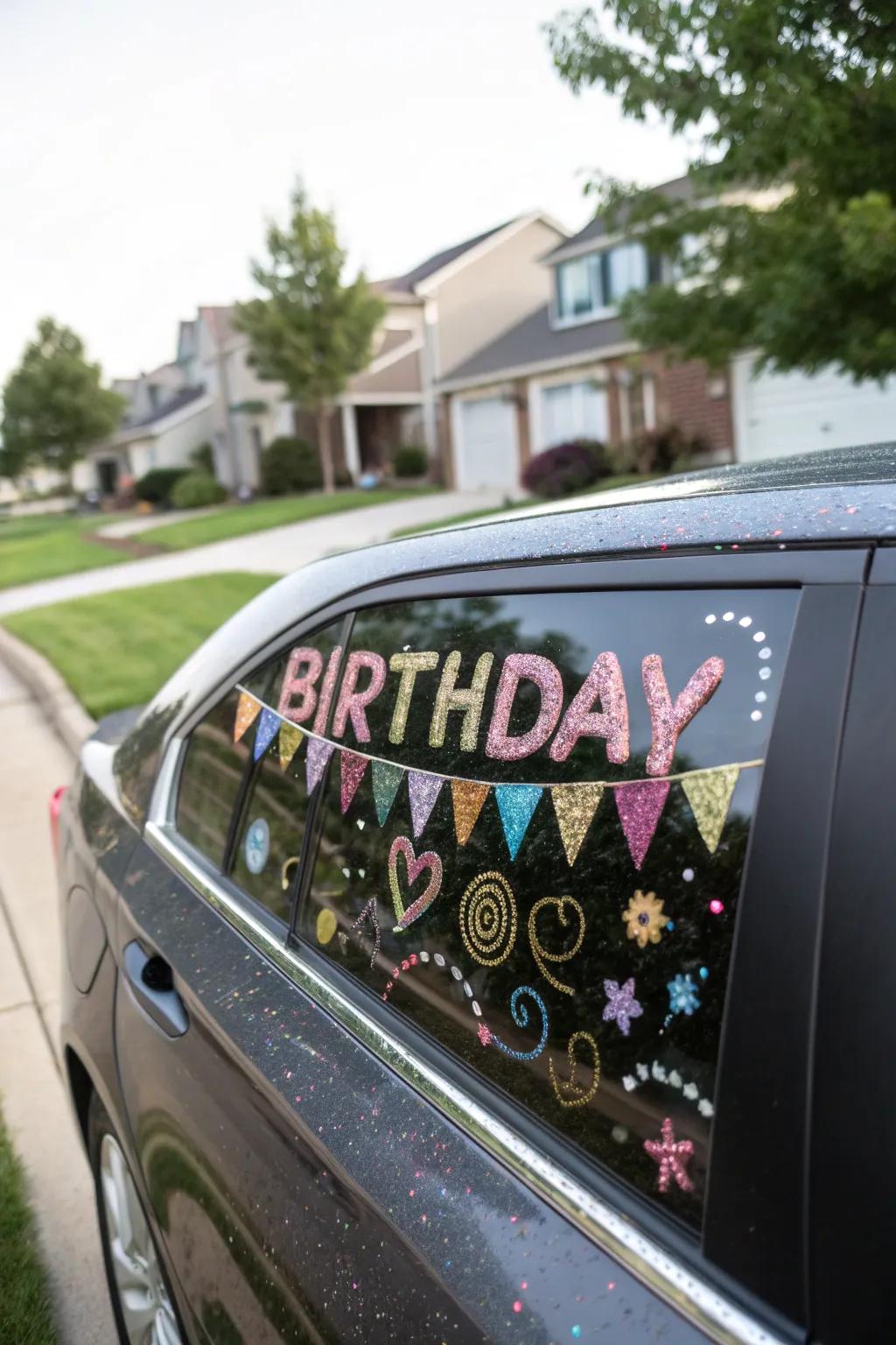Shimmer imparts a dazzling dimension to any birthday salutation.