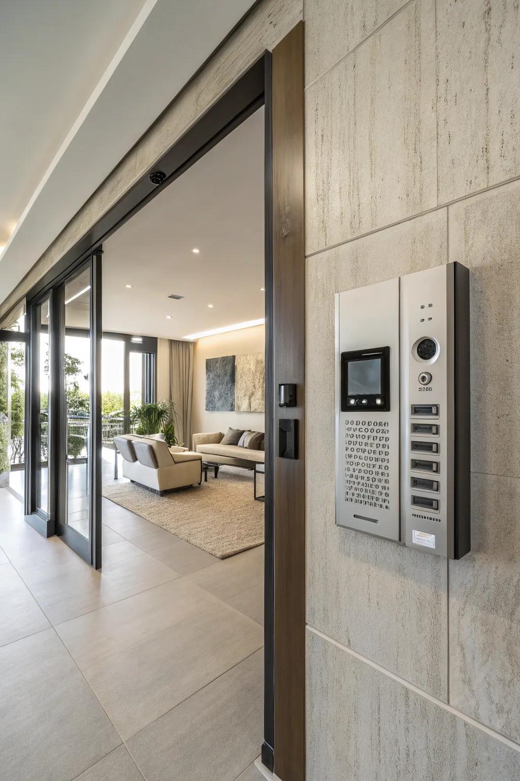 Modern intercom designs integrate effortlessly with contemporary decor styles.