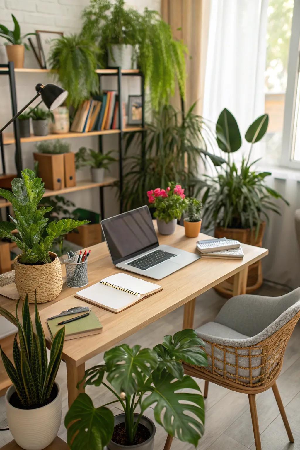 Let nature inspire you with the calming presence of indoor plants.