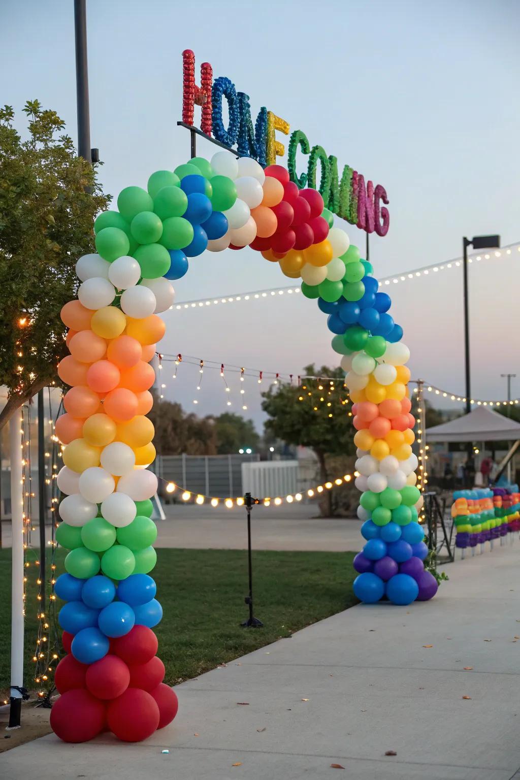 Decorative archways function as impressive focal points.