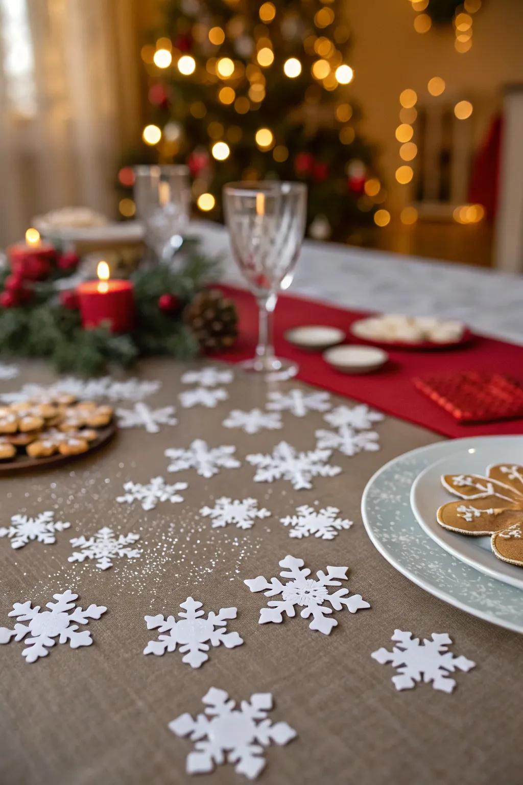 Tiny snowflakes contribute a sprinkle of charm to any environment.