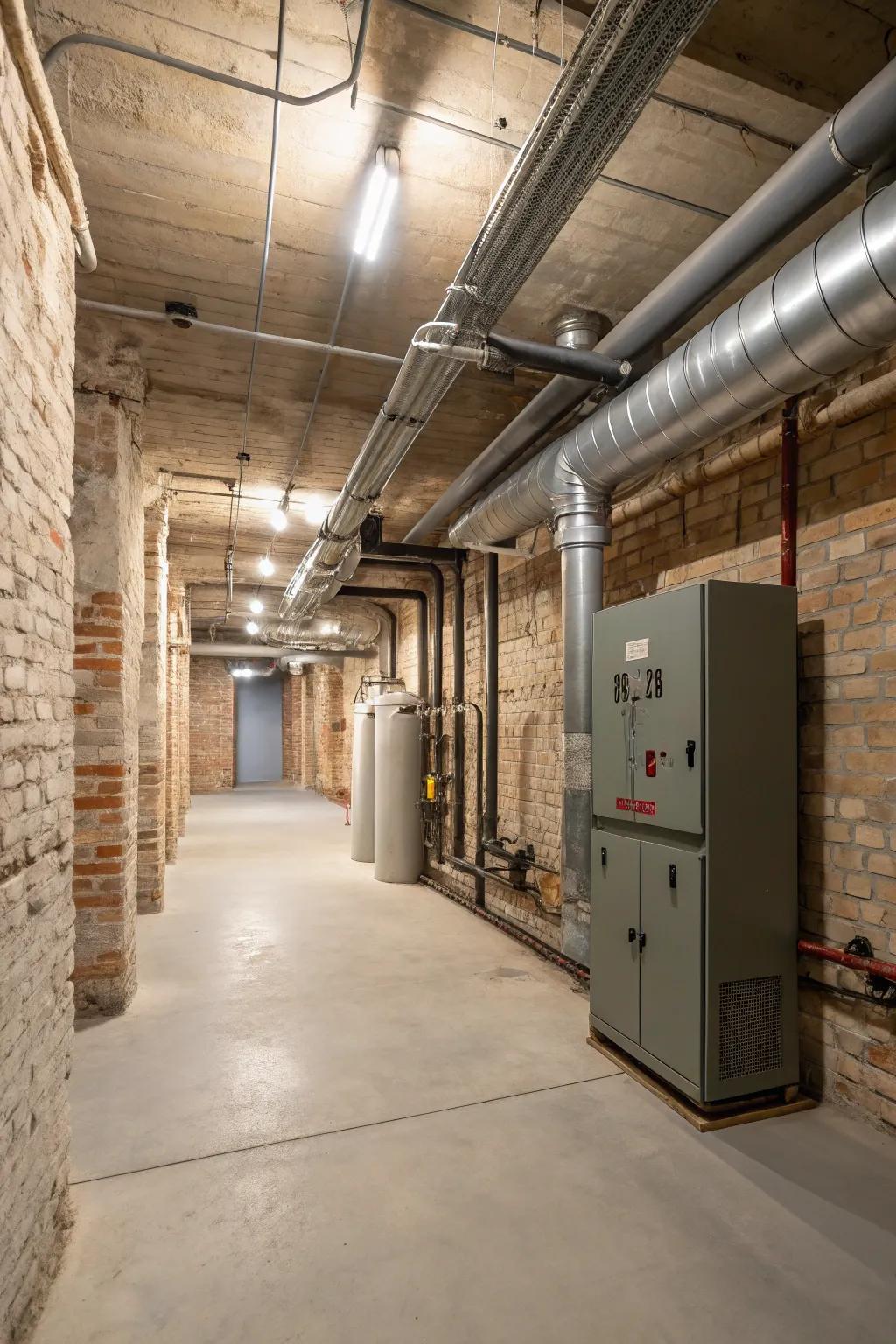 Neutral colors for a unified appearance.