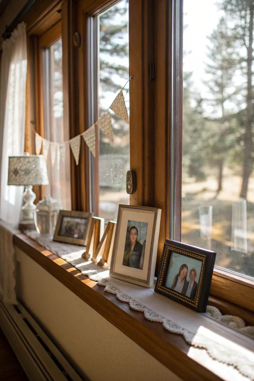 Reflect your personality with custom accents on your window sill.
