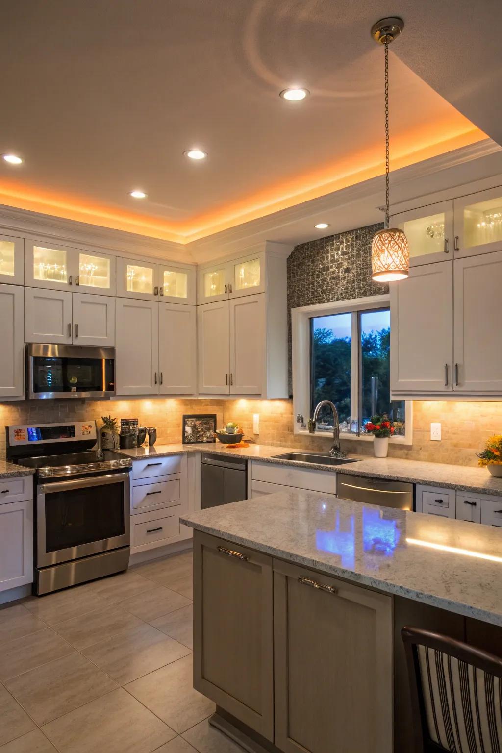 Experiment with radiance hues to attain the ideal mood.