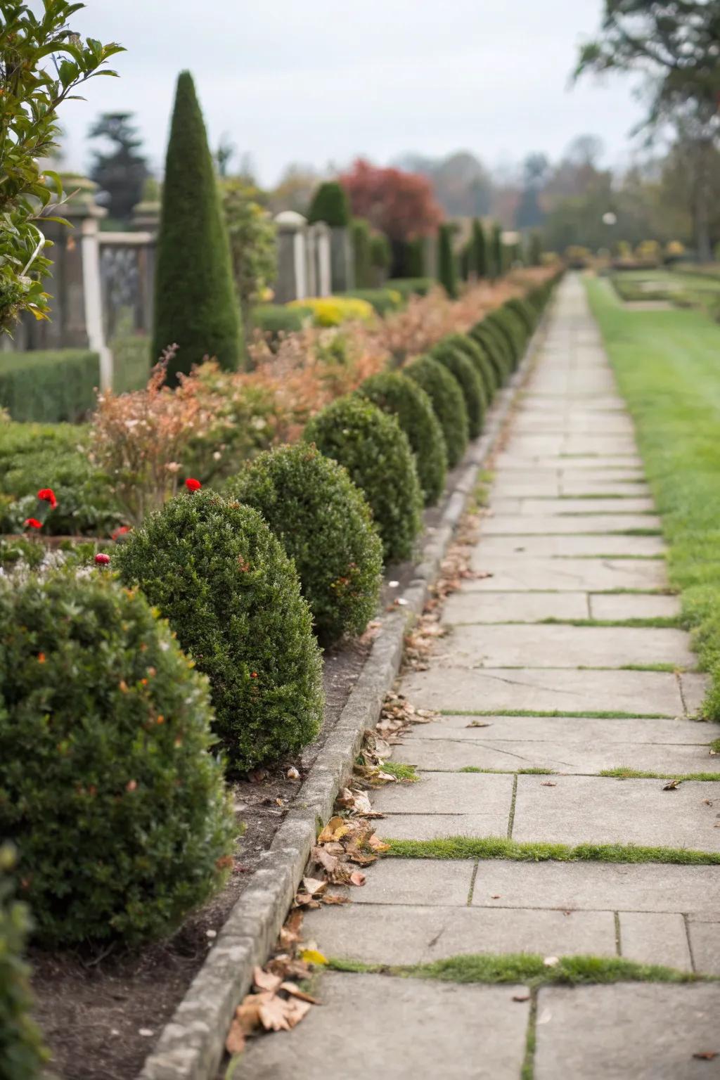 Simulated edges keep your garden looking neat.
