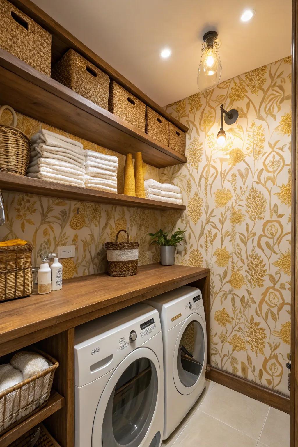 Warm tones create a welcoming and cozy atmosphere.