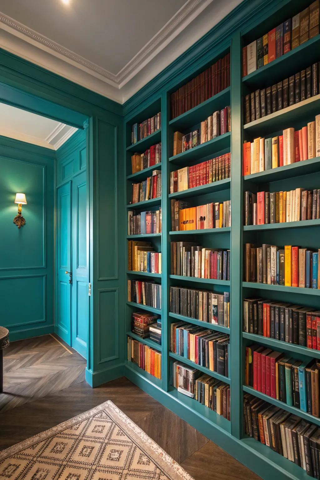 A dynamic library featuring a vivid color scheme that displays your collection.